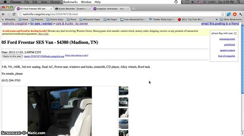 nashville craigslist